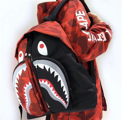 bape backpacks shark.